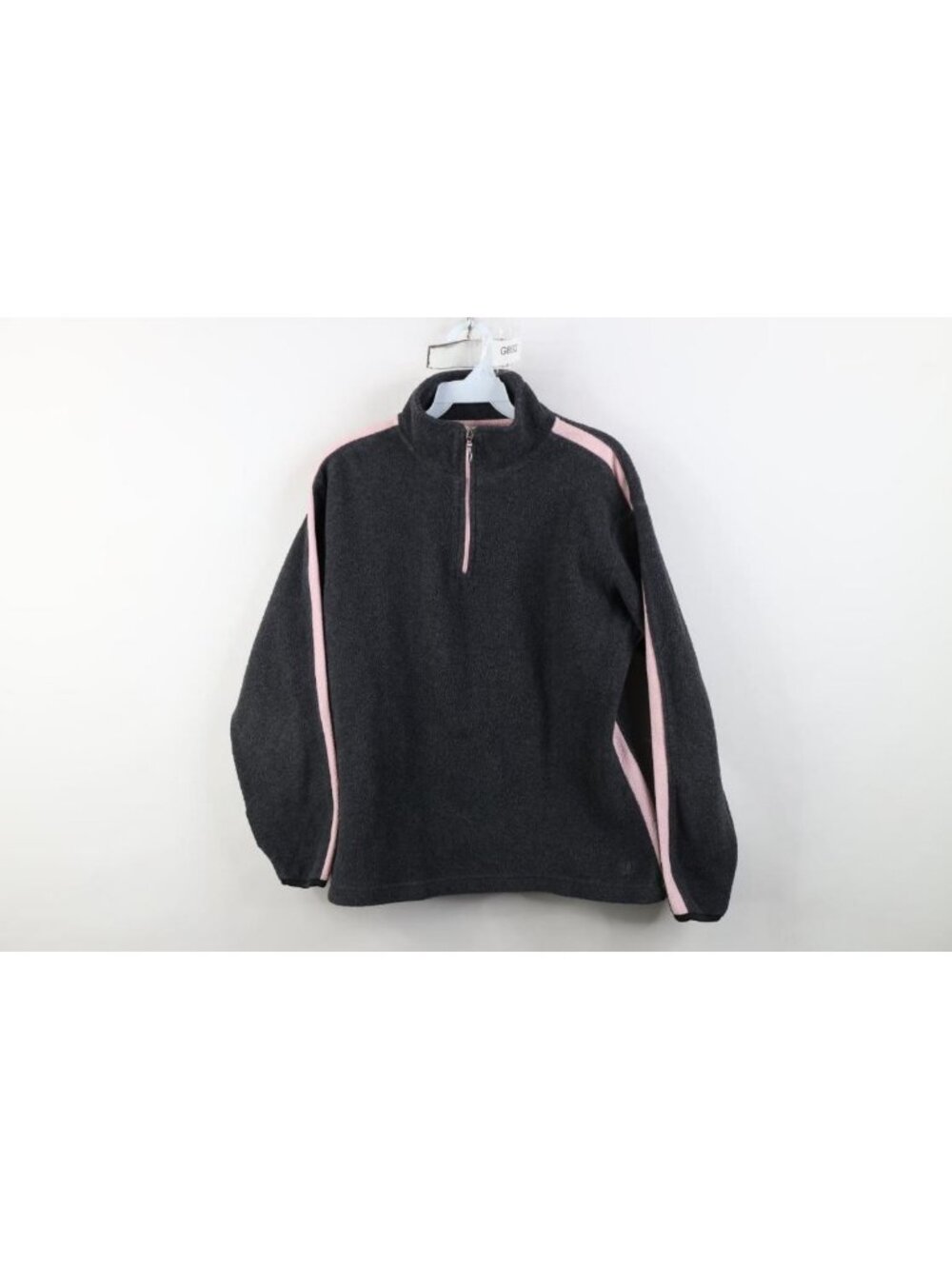 Vintage 90s Champion Womens Large Color Block 1/4 Zip Fleece Pullover Sweater